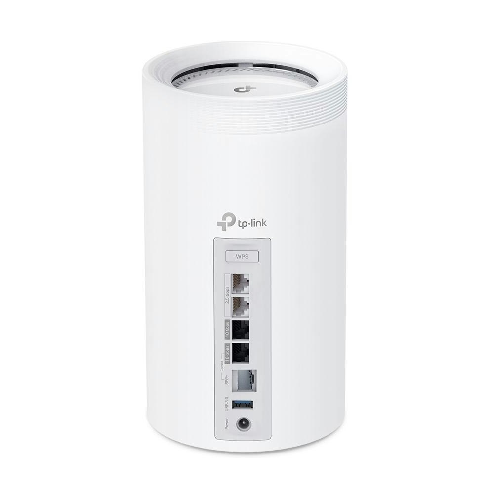A large main feature product image of TP-Link Deco BE85 - BE22000 Wi-Fi 7 Tri-Band Mesh System (3 Pack)