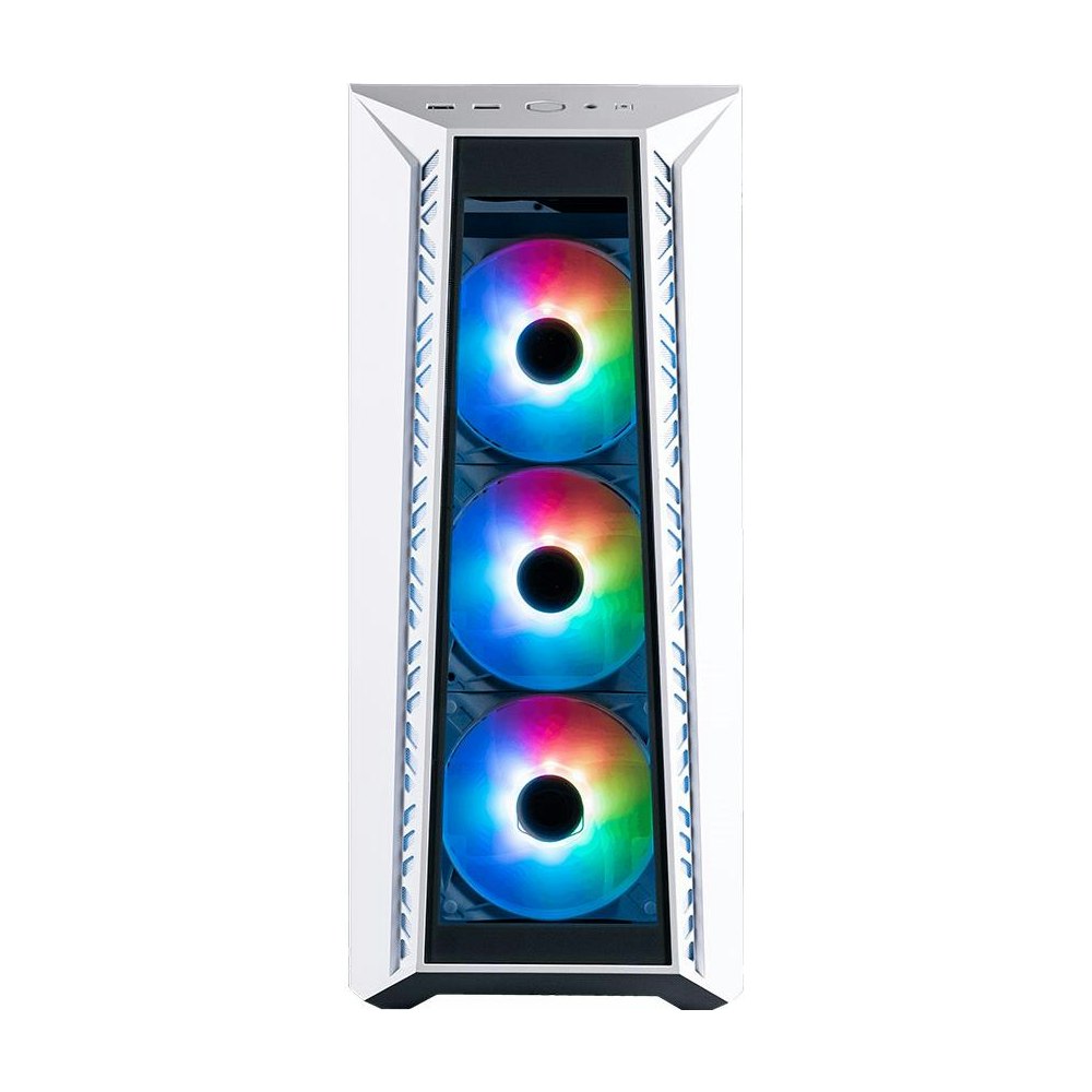 A large main feature product image of EX-DEMO Cooler Master MasterBox MB520 Mid Tower Case - White