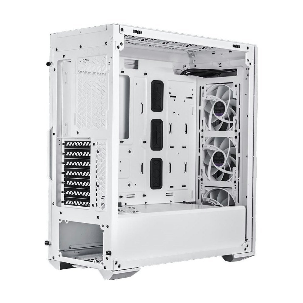 A large main feature product image of EX-DEMO Cooler Master MasterBox MB520 Mid Tower Case - White