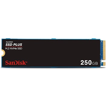 Product image of SanDisk SSD Plus PCIe Gen3 NVMe M.2 SSD - 250GB - Click for product page of SanDisk SSD Plus PCIe Gen3 NVMe M.2 SSD - 250GB