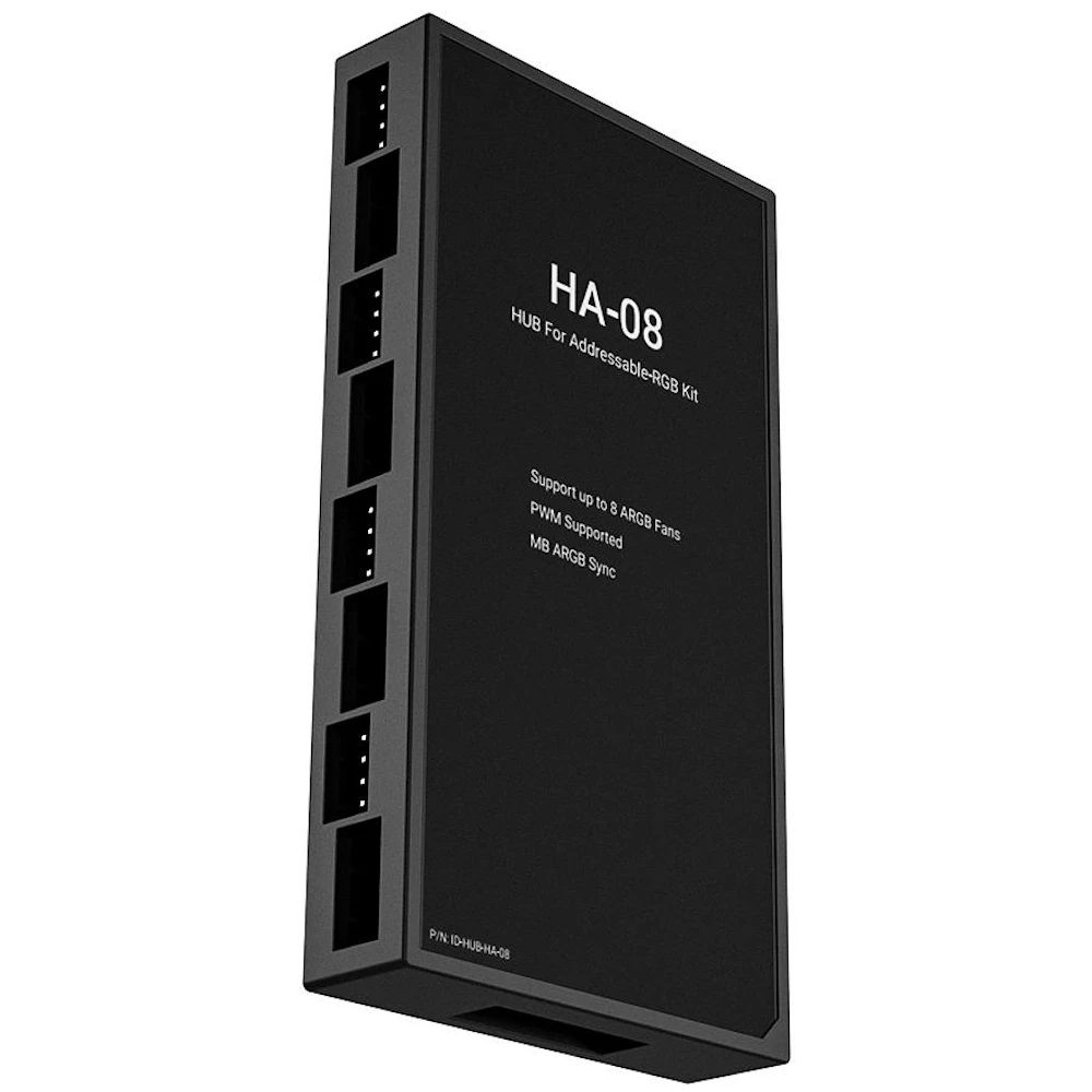 ID-COOLING HA-08 8-Port ARGB PWM Fan Hub