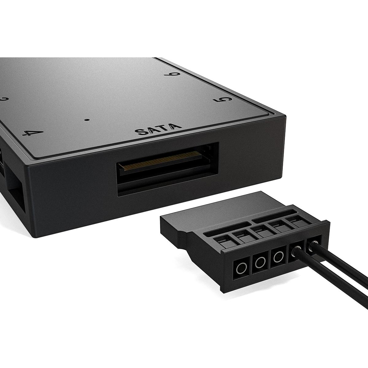 A large main feature product image of ID-COOLING HA-08 8-Port ARGB PWM Fan Hub