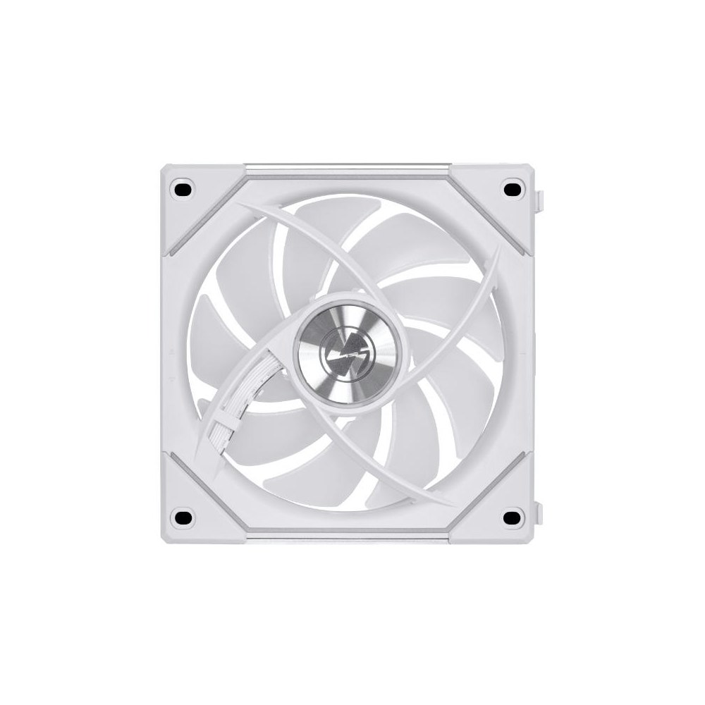 A large main feature product image of EX-DEMO Lian Li UNI Fan SL120 Infinity 120mm Reverse Blade Fan Single Pack - White