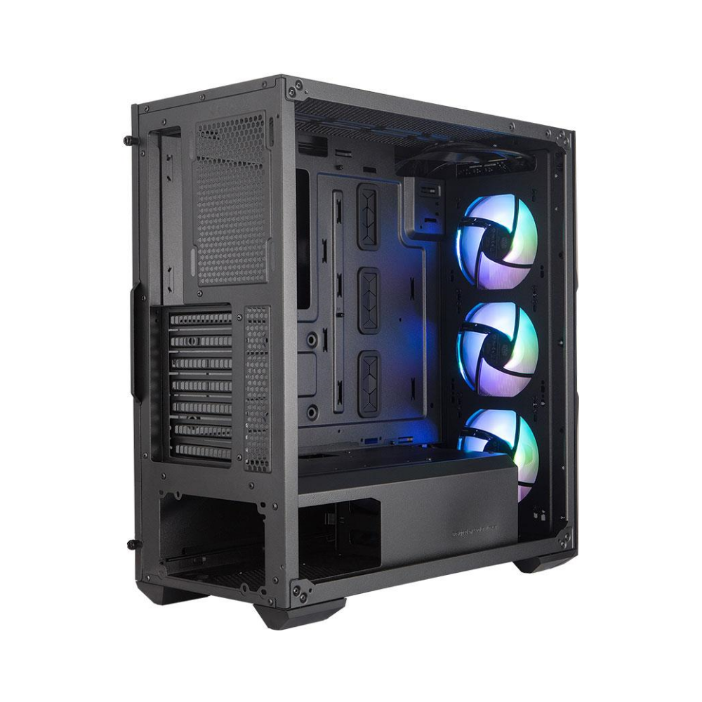 A large main feature product image of EX-DEMO Cooler Master MasterBox TD500 Crystal Mid Tower Case - Black