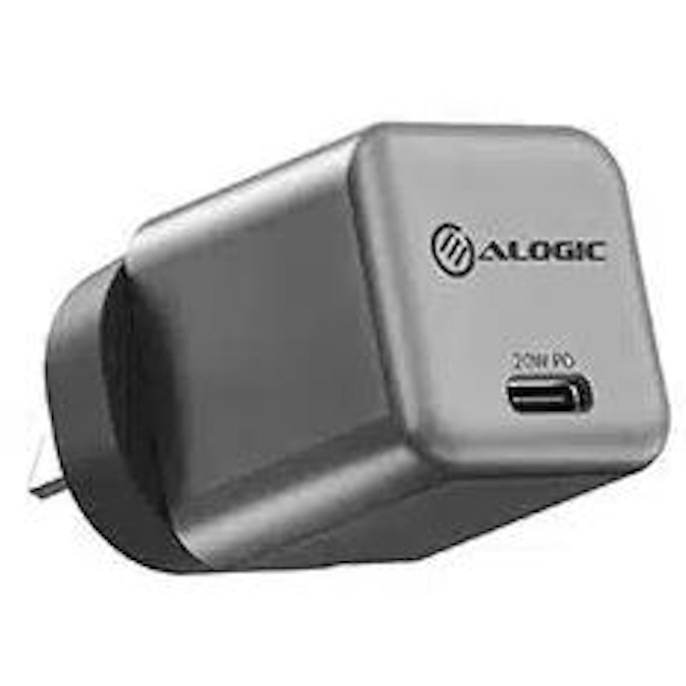 A large main feature product image of ALOGIC 20W Rapid Power USB-C Mini Charger