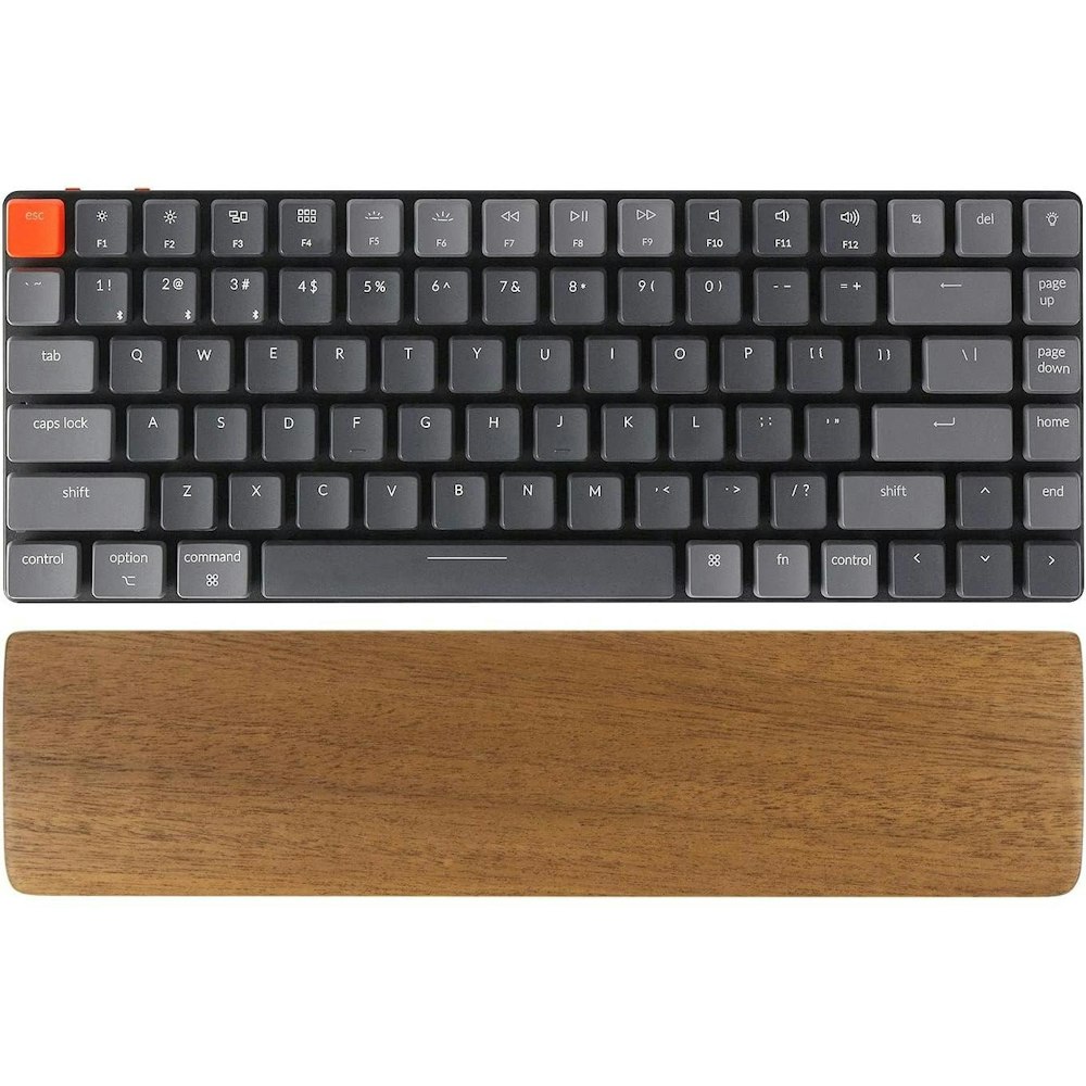 A large main feature product image of Keychron K3 Walnut Wood Keyboard Palm Rest