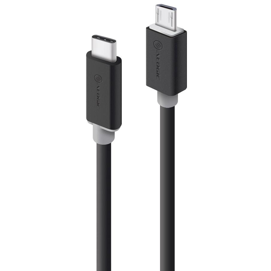 A large main feature product image of ALOGIC USB 2.0 Type-C to Micro USB Type-B 1m Cable