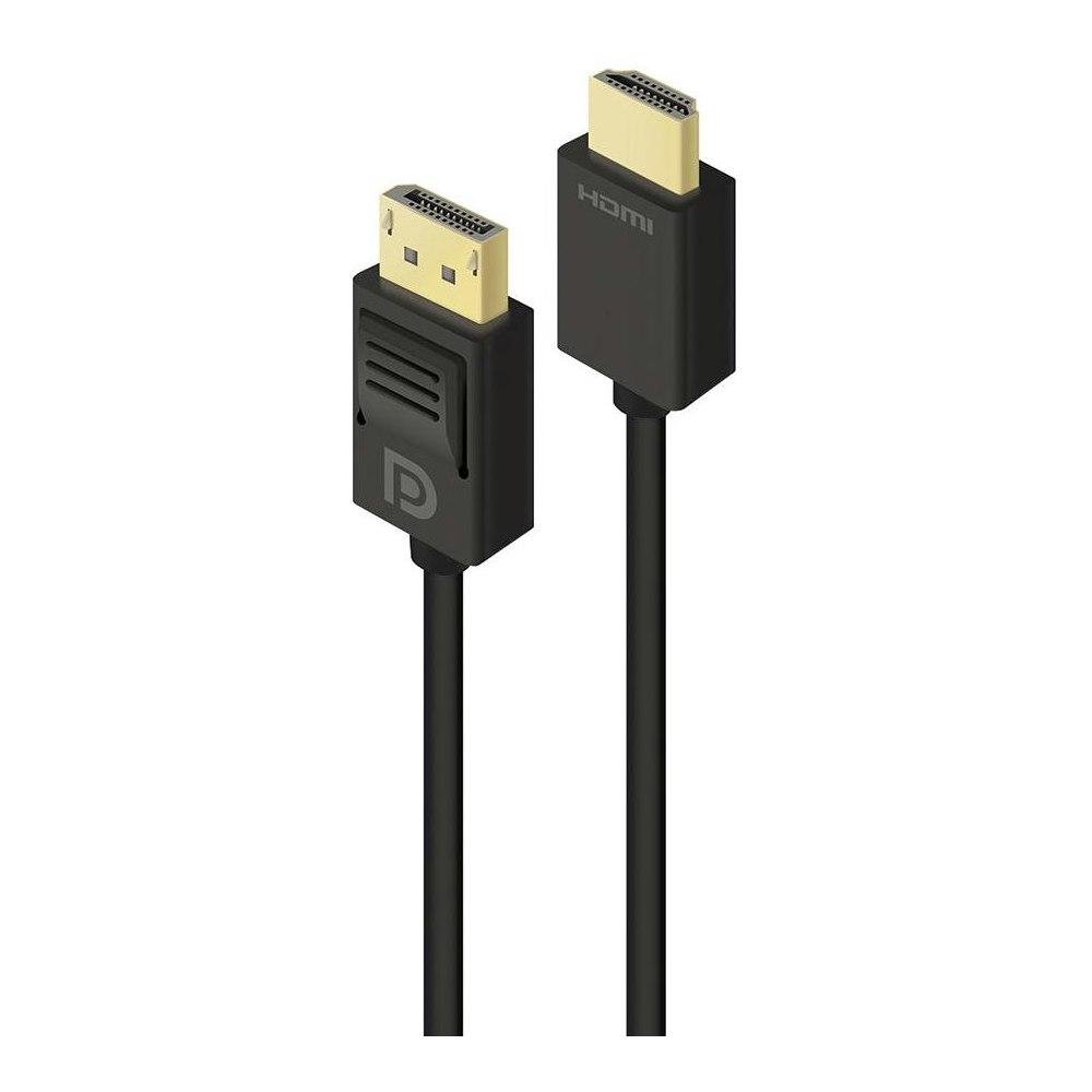 A large main feature product image of ALOGIC SmartConnect DisplayPort to HDMI 5m Cable - Male to Male