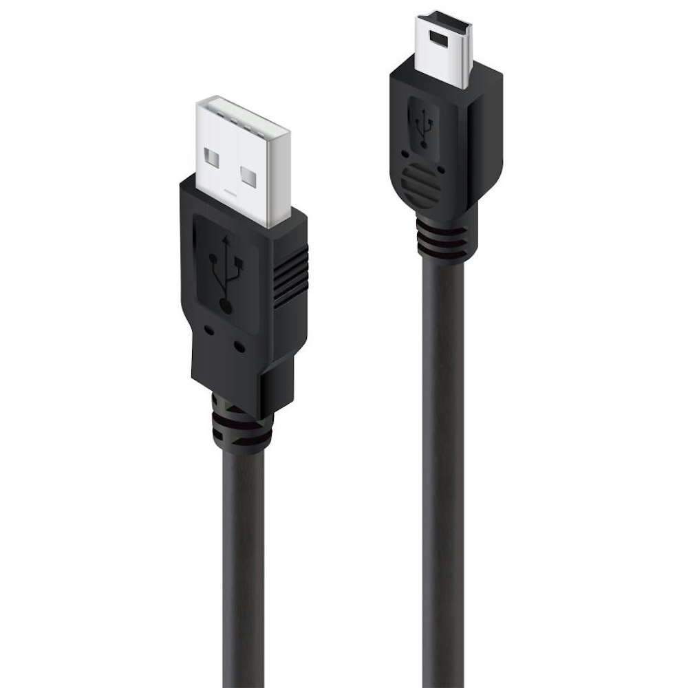A large main feature product image of ALOGIC USB 2.0 Type-A to Type-B Mini M-M 5m Cable