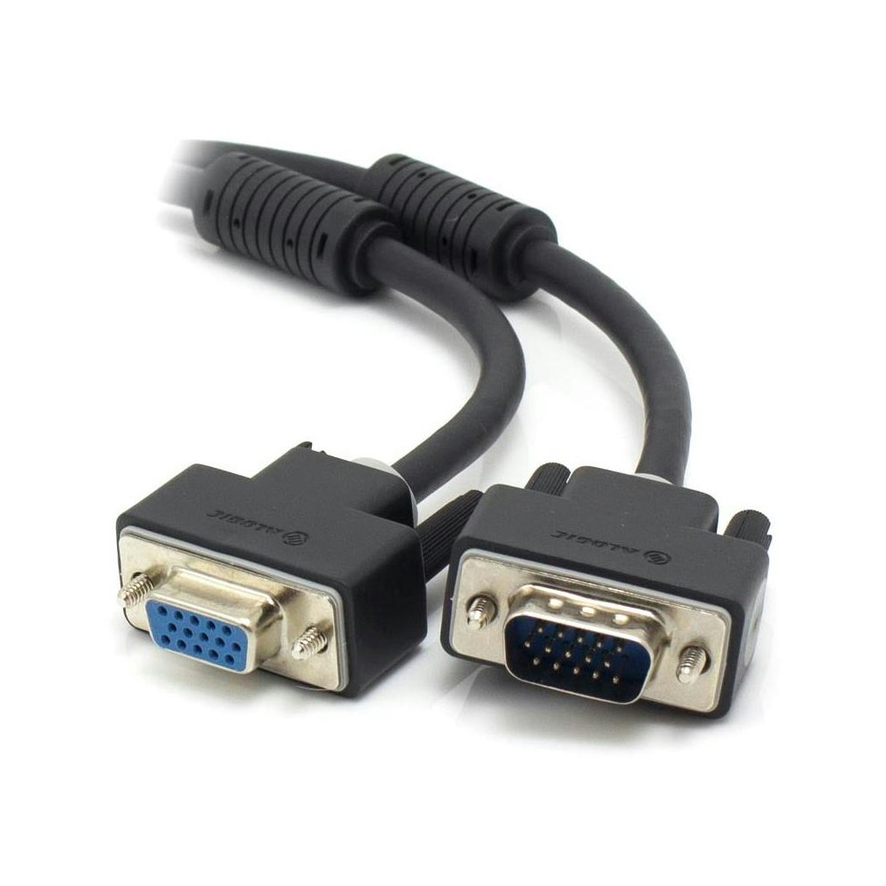 A large main feature product image of ALOGIC 2m VGA/SVGA Premium Shielded Monitor Extension Cable With Filter - Male to Female
