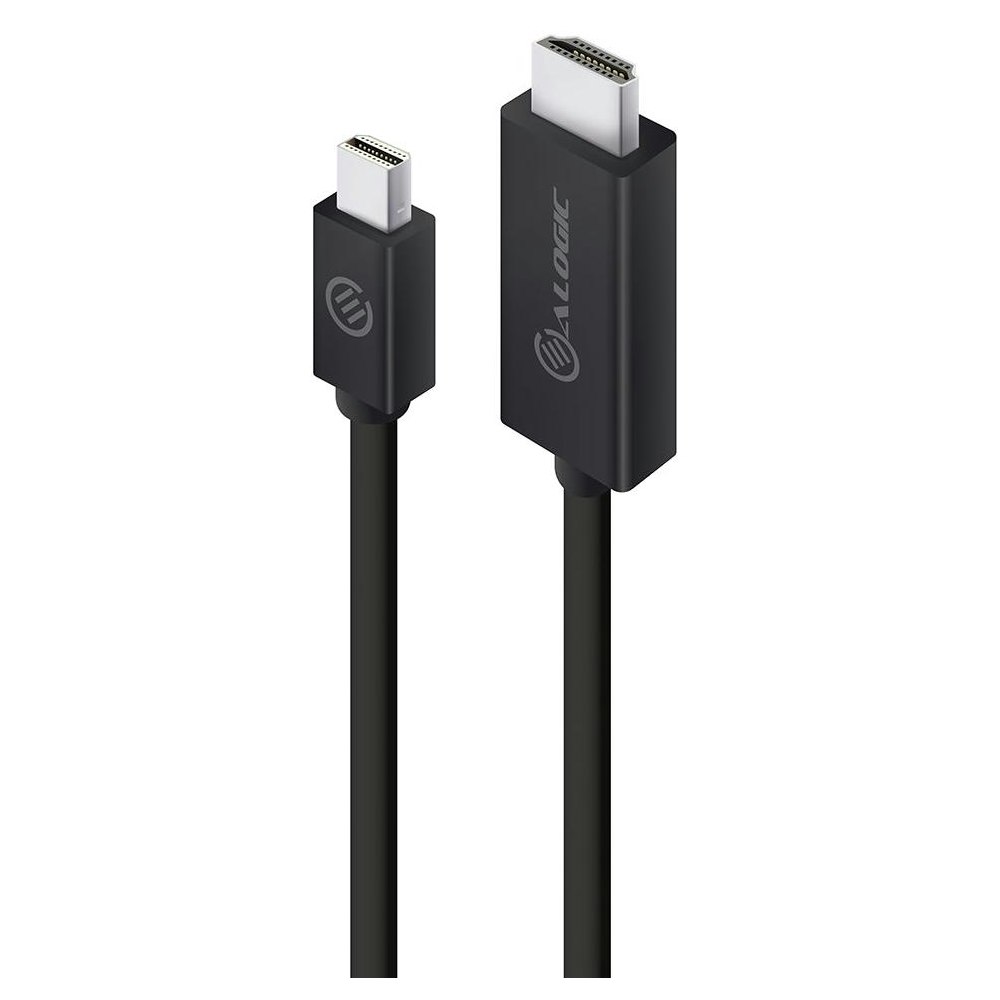 A large main feature product image of ALOGIC Elements Mini DisplayPort to HDMI 1m Cable