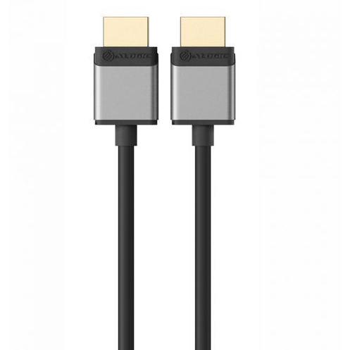 A large main feature product image of ALOGIC Super Ultra 8K HDMI to HDMI 2.1 Cable – Space Grey - 1m