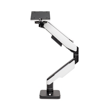 Product image of GamerChief Pro Gaming Single Monitor Arm - Greyish White w/RGB - Click for product page of GamerChief Pro Gaming Single Monitor Arm - Greyish White w/RGB