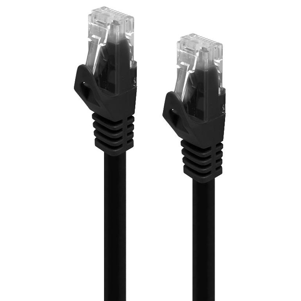 A large main feature product image of ALOGIC CAT6 0.5m Network Cable Black
