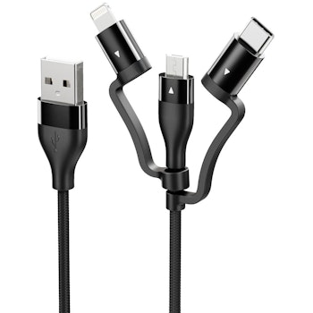 Product image of ALOGIC Elements 3-in-1 Charge and Sync Combo Cable - 1m - Click for product page of ALOGIC Elements 3-in-1 Charge and Sync Combo Cable - 1m