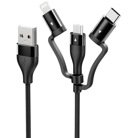 ALOGIC Elements 3-in-1 Charge and Sync Combo Cable - 1m