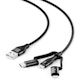 A small tile product image of ALOGIC Elements 3-in-1 Charge and Sync Combo Cable - 1m