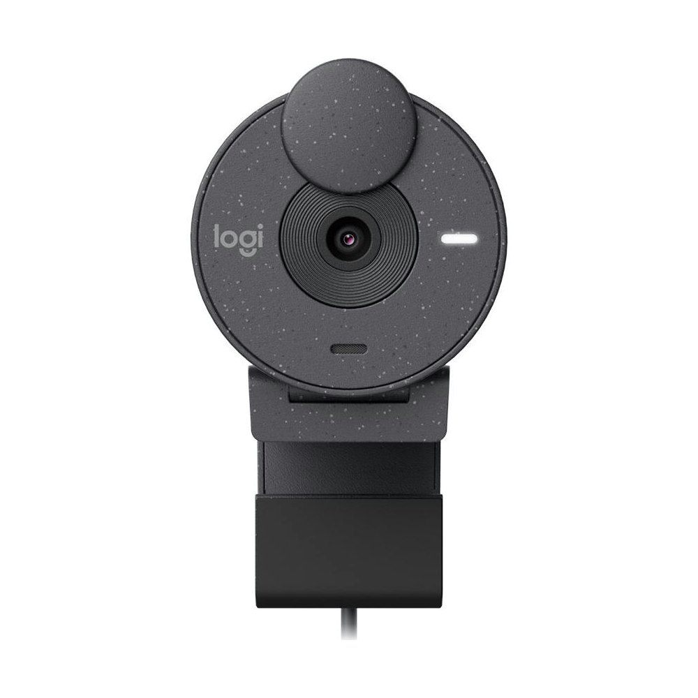 A large main feature product image of EX-DEMO Logitech Brio 300 Full HD Webcam - Graphite
