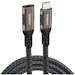 A product image of Simplecom CAU610 USB-C Male to Female Extension Cable USB 3.2 Gen2 PD 100W 20Gbps - 1m