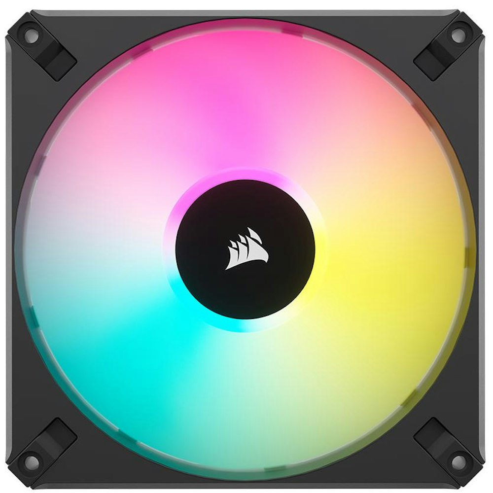 A large main feature product image of EX-DEMO Corsair iCUE AF140 RGB ELITE 140mm PWM Fan