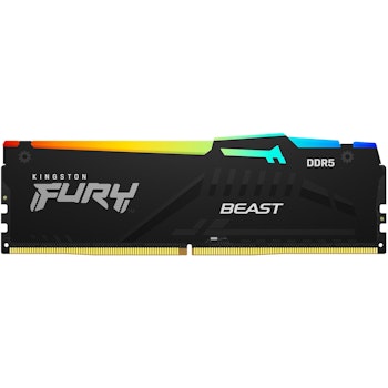 Product image of Kingston 32GB Kit (2x16GB) DDR5 Fury Beast EXPO/AMP RGB CL32 6400MHz - Click for product page of Kingston 32GB Kit (2x16GB) DDR5 Fury Beast EXPO/AMP RGB CL32 6400MHz