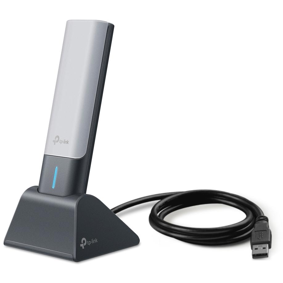 A large main feature product image of TP-Link Archer TX50UH - AX3000 High Gain Dual-Band Wi-Fi 6 USB Adapter