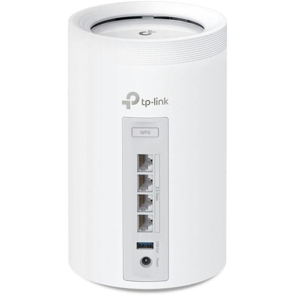 A large main feature product image of TP-Link Deco BE65 - BE11000 Wi-Fi 7 Tri-Band Mesh Unit (1 Pack)