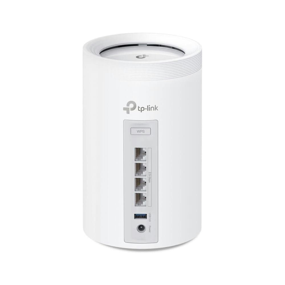 A large main feature product image of TP-Link Deco BE65 - BE11000 Wi-Fi 7 Tri-Band Mesh Unit (1 Pack)