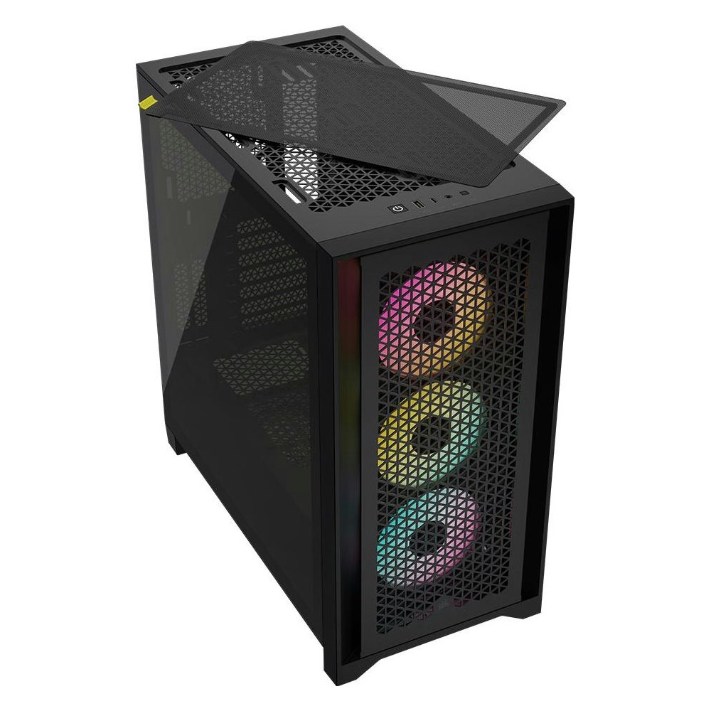 A large main feature product image of EX-DEMO Corsair iCUE 4000D Airflow Mid Tower Case - Black