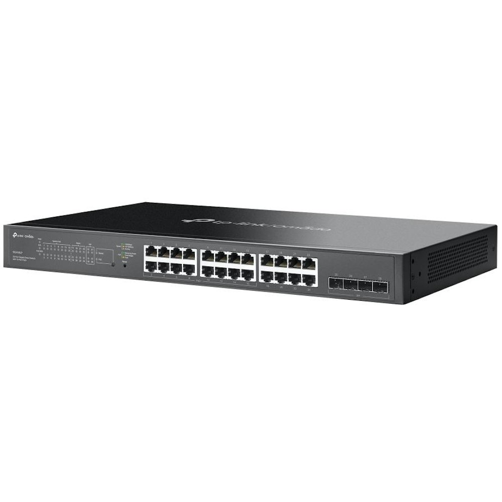 A large main feature product image of TP-Link Omada SG2428LP - 28-Port Gigabit Smart Switch with 16-Port PoE+