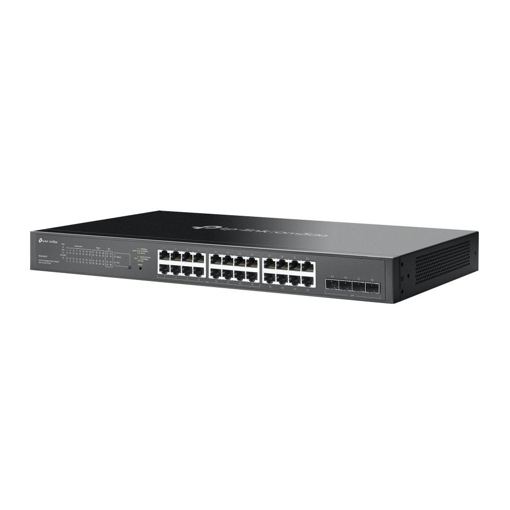 A large main feature product image of TP-Link Omada SG2428LP - 28-Port Gigabit Smart Switch with 16-Port PoE+