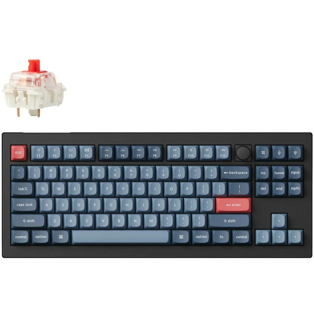 A large main feature product image of Keychron V3 Max QMK/VIA Wireless Custom Mechanical Keyboard (Red Switch)