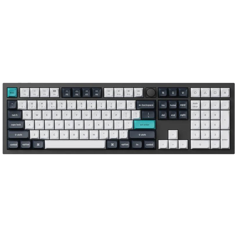 A large main feature product image of Keychron Q6 Max - Fullsize QMK/VIA Wireless Custom Mechanical Keyboard - Black (Gateron Jupiter Brown Switch)