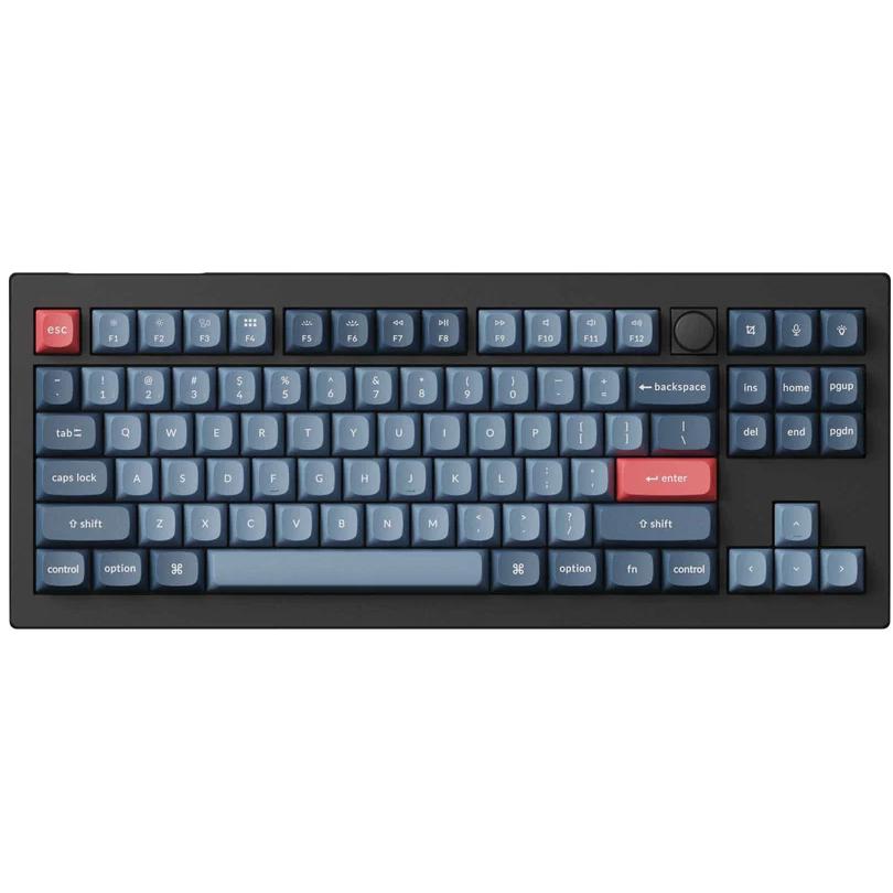 A large main feature product image of Keychron V3 Max - TKL QMK/VIA RGB Wireless Custom Mechanical Keyboard - Black (Gateron Jupiter Red Switch)