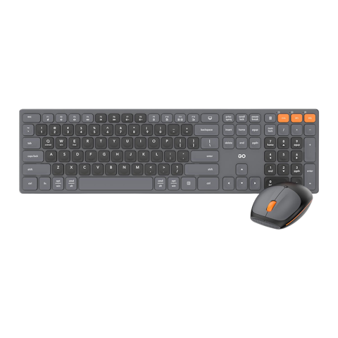 Fantech Go WK895 Office Wireless Keyboard and Mouse Combo - Grey