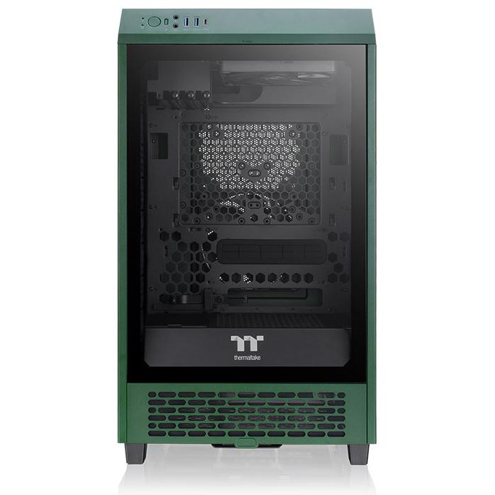 A large main feature product image of Thermaltake The Tower 200 - Mini Tower Case (Racing Green)