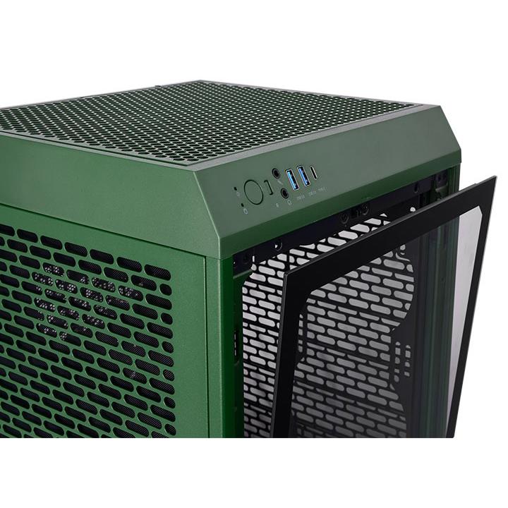 A large main feature product image of Thermaltake The Tower 200 - Mini Tower Case (Racing Green)
