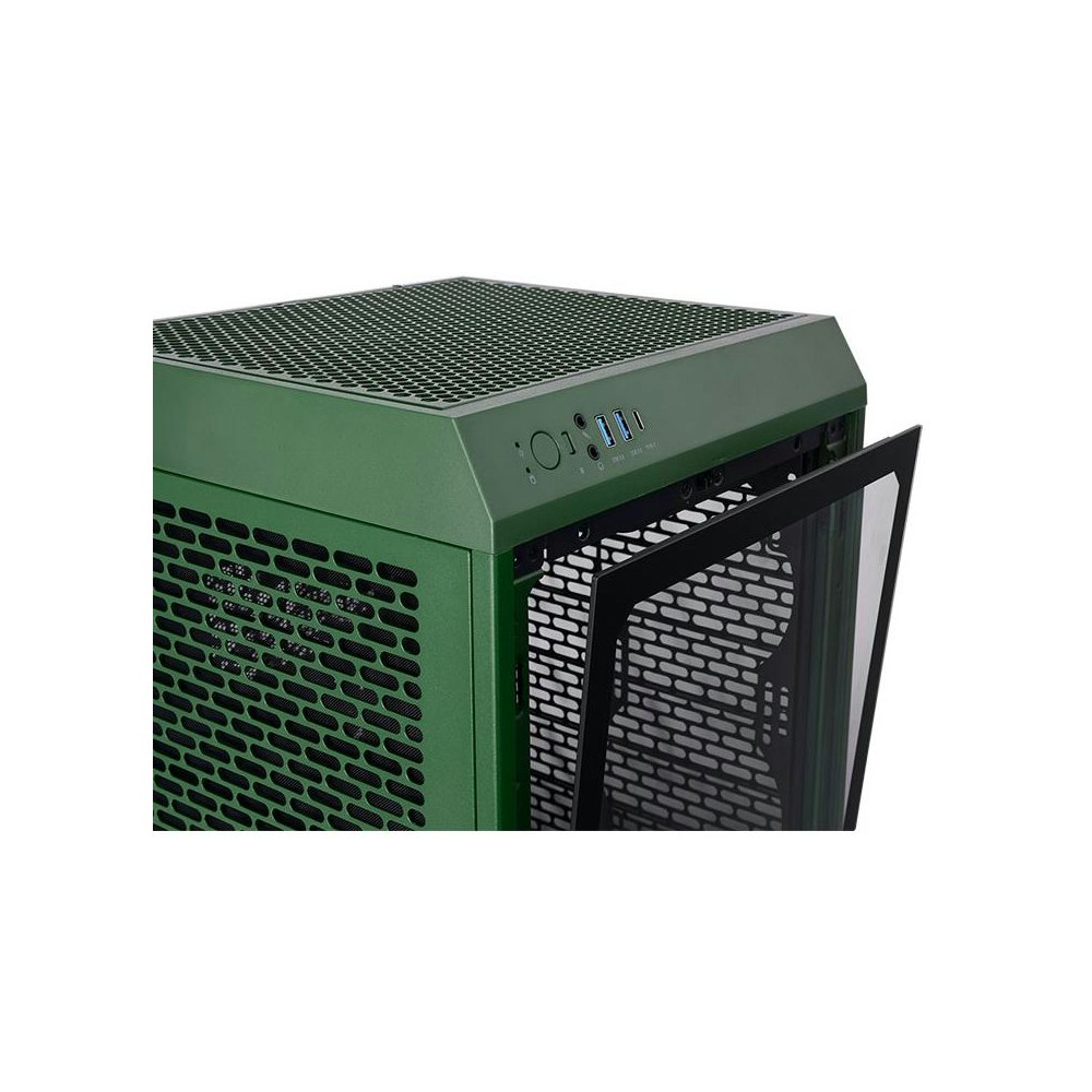 A large main feature product image of Thermaltake The Tower 200 - Mini Tower Case (Racing Green)
