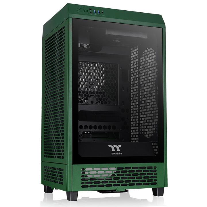 A large main feature product image of Thermaltake The Tower 200 - Mini Tower Case (Racing Green)