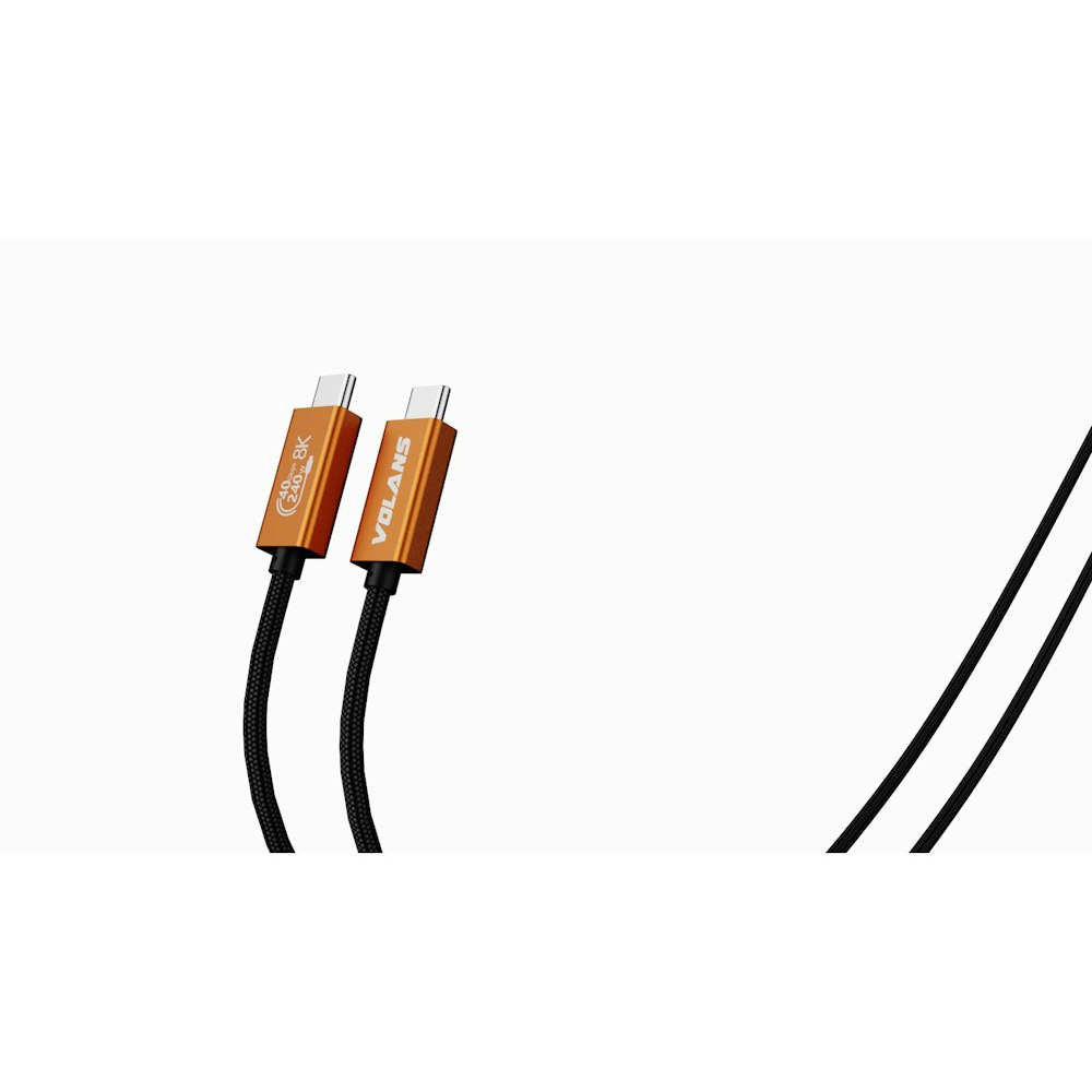 A large main feature product image of Volans USB4/TB4 Cable - 0.5M