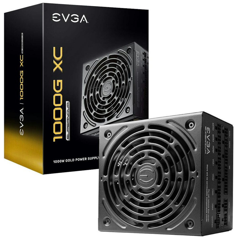 A large main feature product image of EX-DEMO EVGA SuperNOVA 1000G XC 1000W Gold ATX Modular PSU