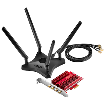 Product image of EX-DEMO ASUS PCE-AC88 802.11ac Dual-Band Wireless-AC3100 PCIe Adapter - Click for product page of EX-DEMO ASUS PCE-AC88 802.11ac Dual-Band Wireless-AC3100 PCIe Adapter