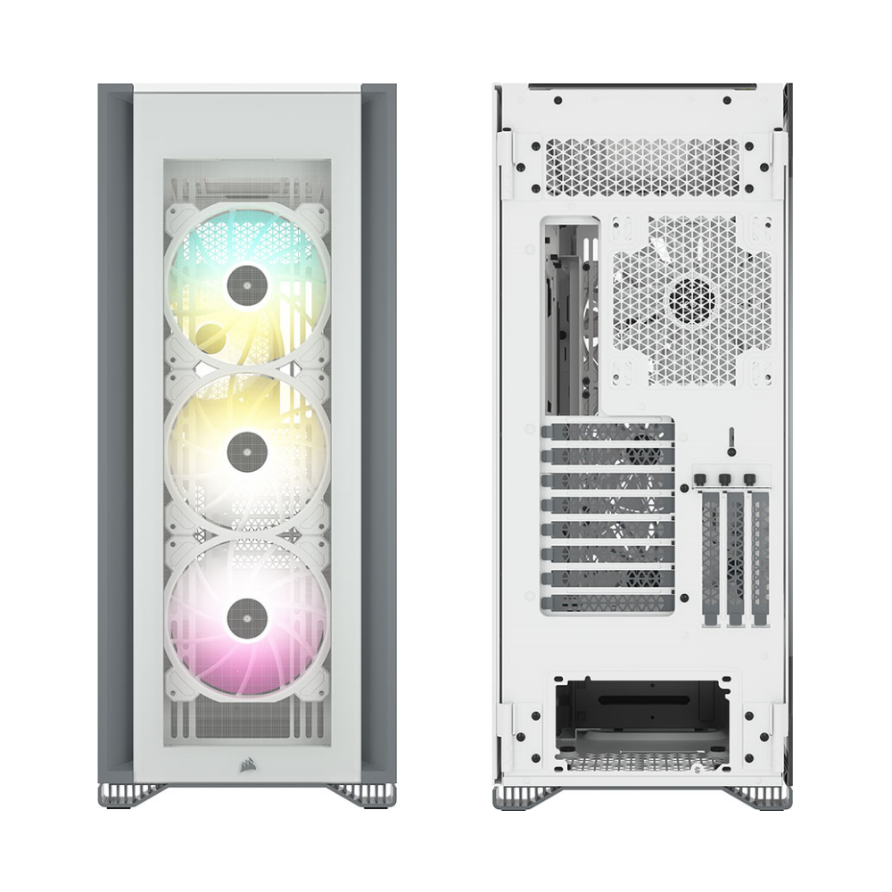 A large main feature product image of EX-DEMO Corsair iCue 7000X Full Tower Case - White