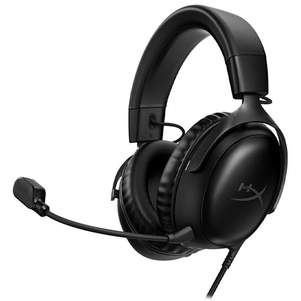 A large main feature product image of EX-DEMO HyperX Cloud III - Wired Gaming Headset (Black)