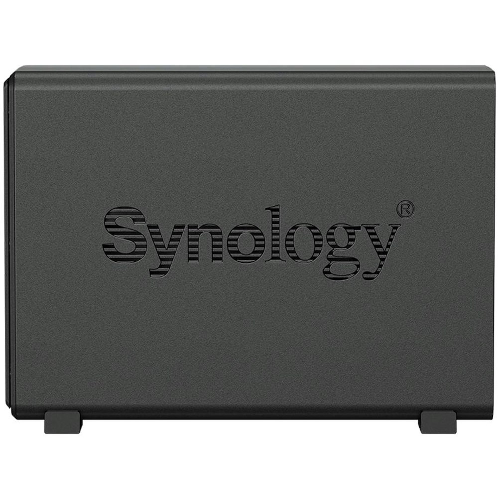 A large main feature product image of Synology DiskStation DS124 Quad Core 1GB 1-Bay NAS