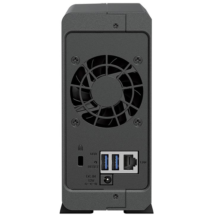 A large main feature product image of Synology DiskStation DS124 1-Bay NAS (1.4GHz Realtek 4-Core, 1GB RAM, 1GbE)