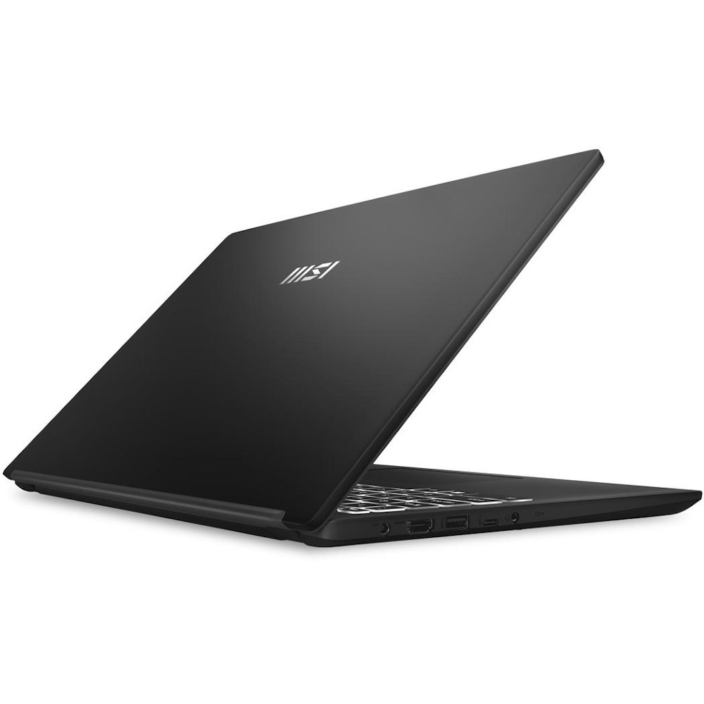 A large main feature product image of MSI Modern 15 (B12M) - 15.6" 12th Gen i5, 16GB/512GB - Win 11 Notebook (Black)