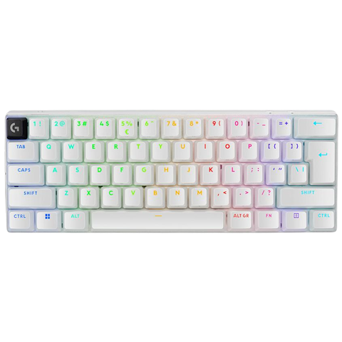 Logitech Pro X 60 LIGHTSPEED - Compact Wireless Mechanical Keyboard (White)