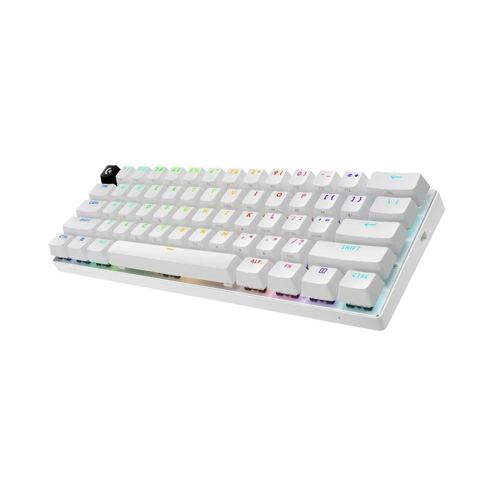 A large main feature product image of Logitech Pro X 60 LIGHTSPEED - Compact Wireless Mechanical Keyboard (White)