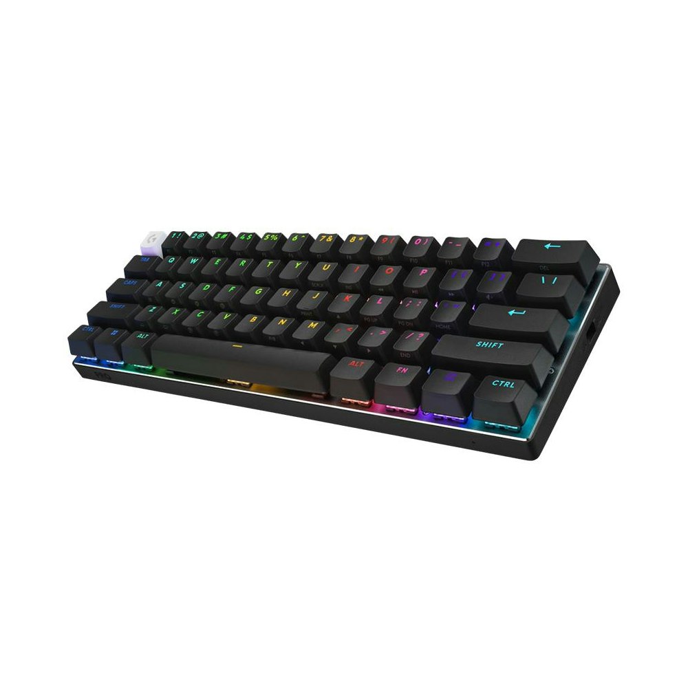 A large main feature product image of Logitech Pro X 60 LIGHTSPEED - Compact Wireless Mechanical Keyboard (Black)